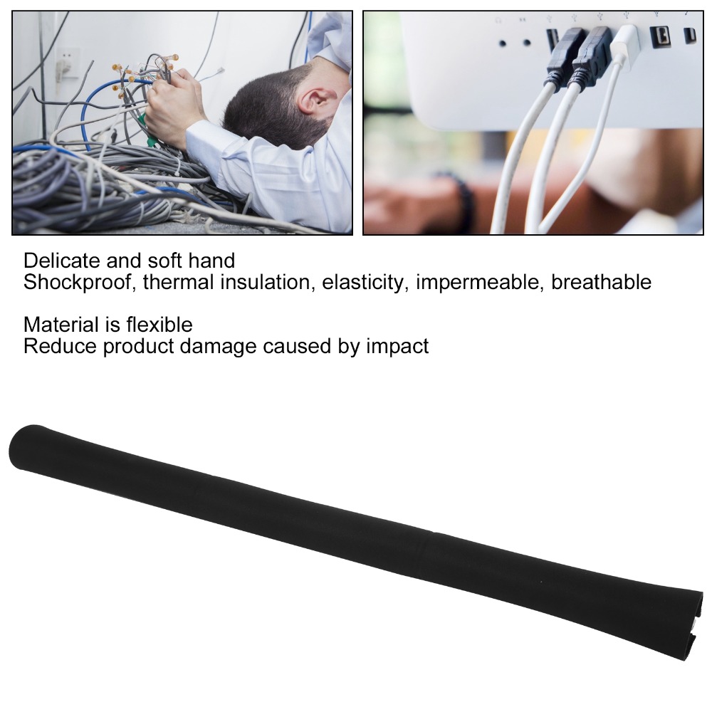 Cable Sleeve Neoprene - Neoprene Cable Management Sleeve Flexible Dustproof