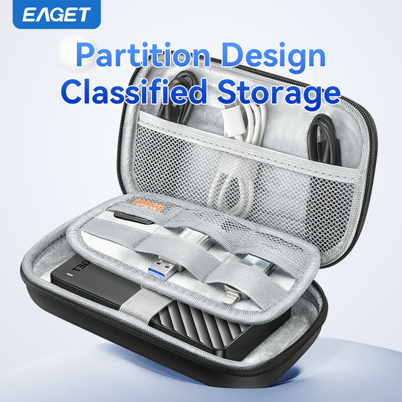 Tech Accessories Case - Eaget 2.5 Inch HDD Box Bag