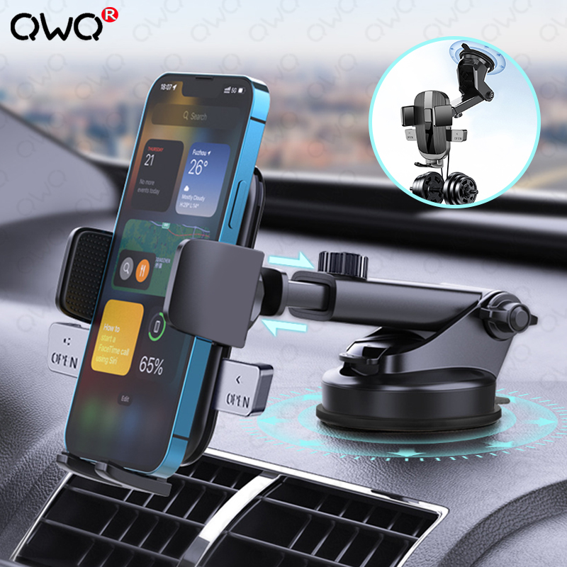 Tech Accessories Apple - Sucker Adjustable Car Phone Holder For