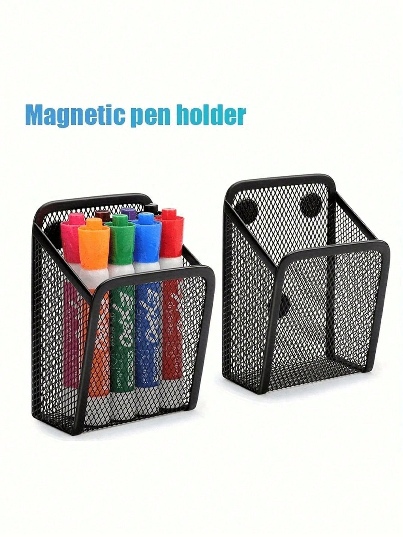Pen Holder Magnetic - 1pc Metal Grid Magnetic Pen Holder,