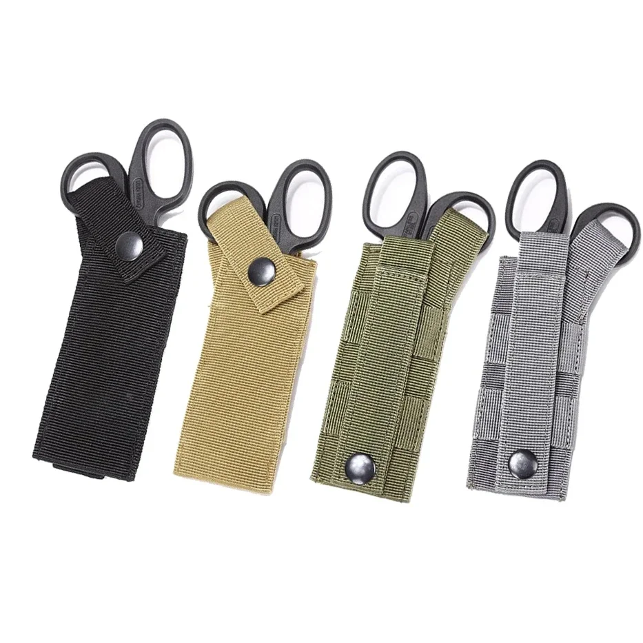 Tech Accessories Pouch - Tactical Molle Medical Scissors Pouch Flashlight