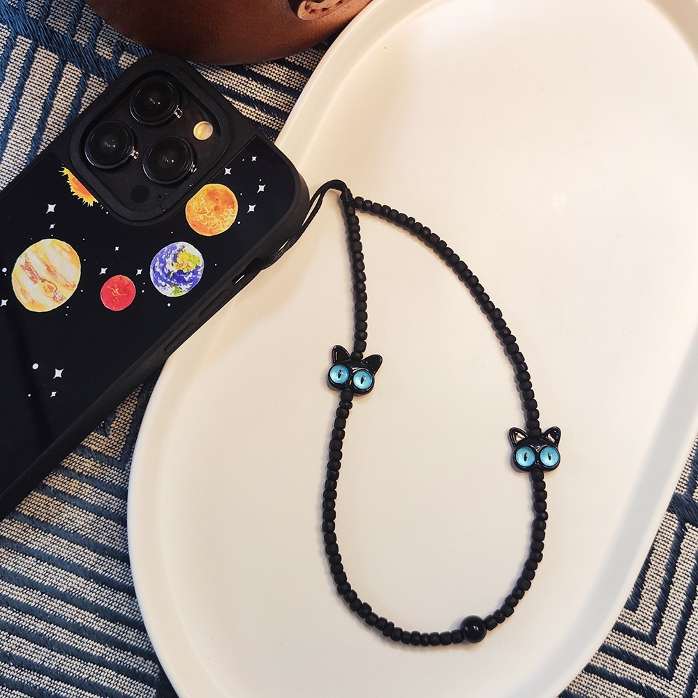 Y2K Tech Accessories - HERLOOK Phone Chain Cute Animal Black