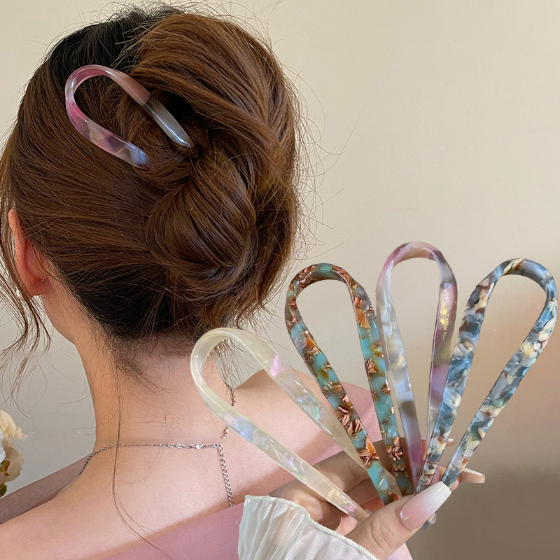 Tech Accessories For Women - U-Shaped Hair Sticks Acetate Acrylic Hair