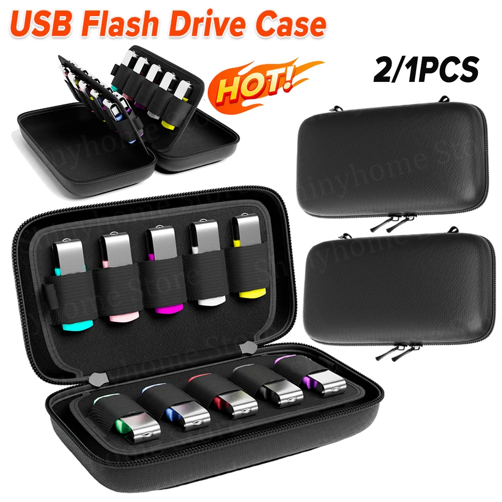 Tech Accessories Case - USB Flash Drive Case Storage Case