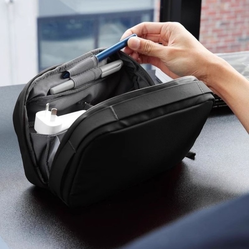 Tech Accessories Bag - Digital Tech Organizer Pouch with Detachable