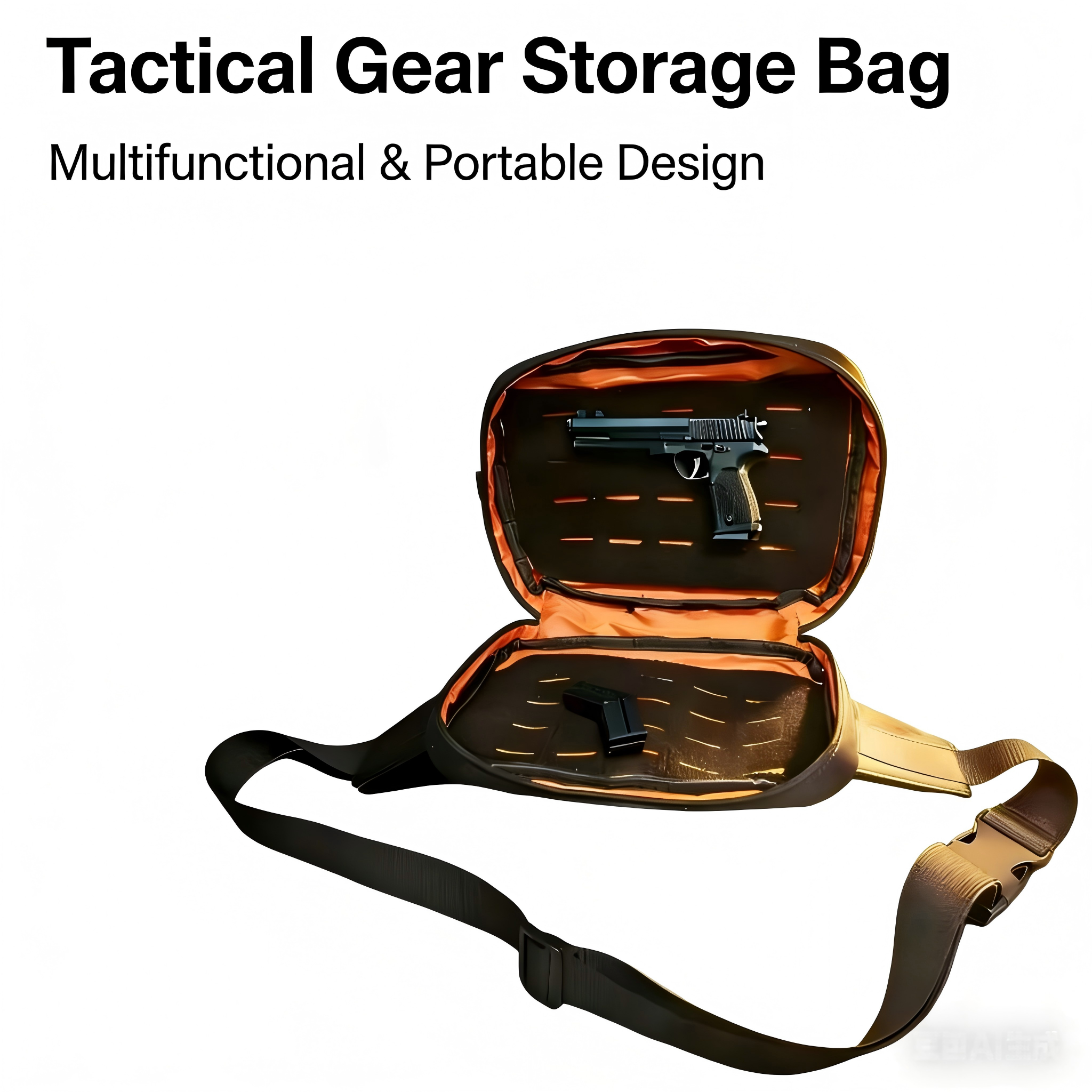 Tech Accessories Pouch - Tactical EDC Carry Bag - Molle