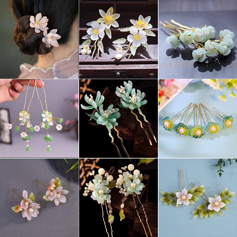 1Pair Vintage Hairpin Glazed F - đánh giá và giá Tech Accessories For Women