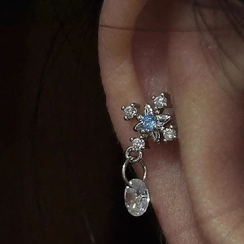 1pcs Quality Shiny Cross Blue  - đánh giá và giá Y2K Tech Accessories