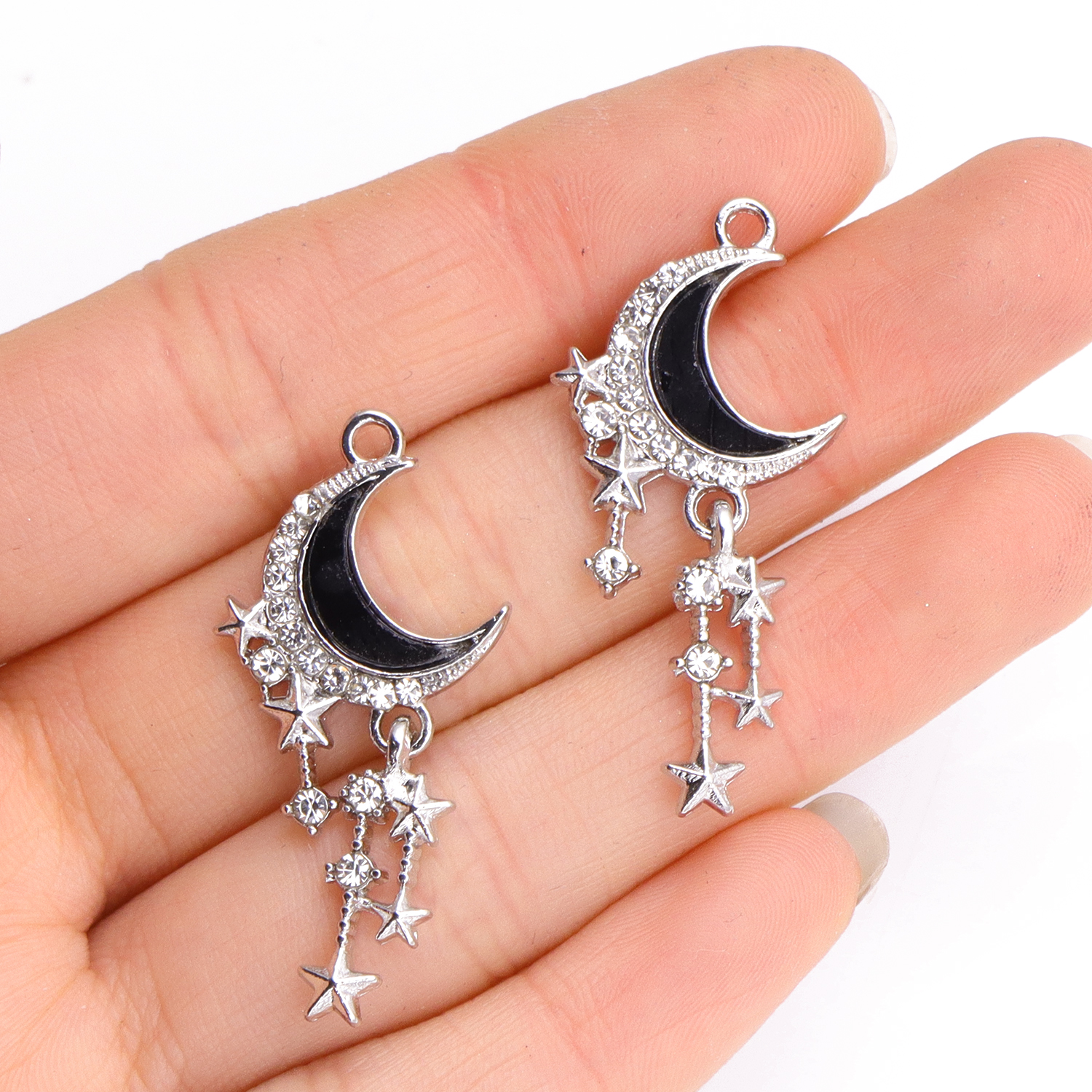 5Pcs New Moon Star Heart Charm - đánh giá và giá Y2K Tech Accessories