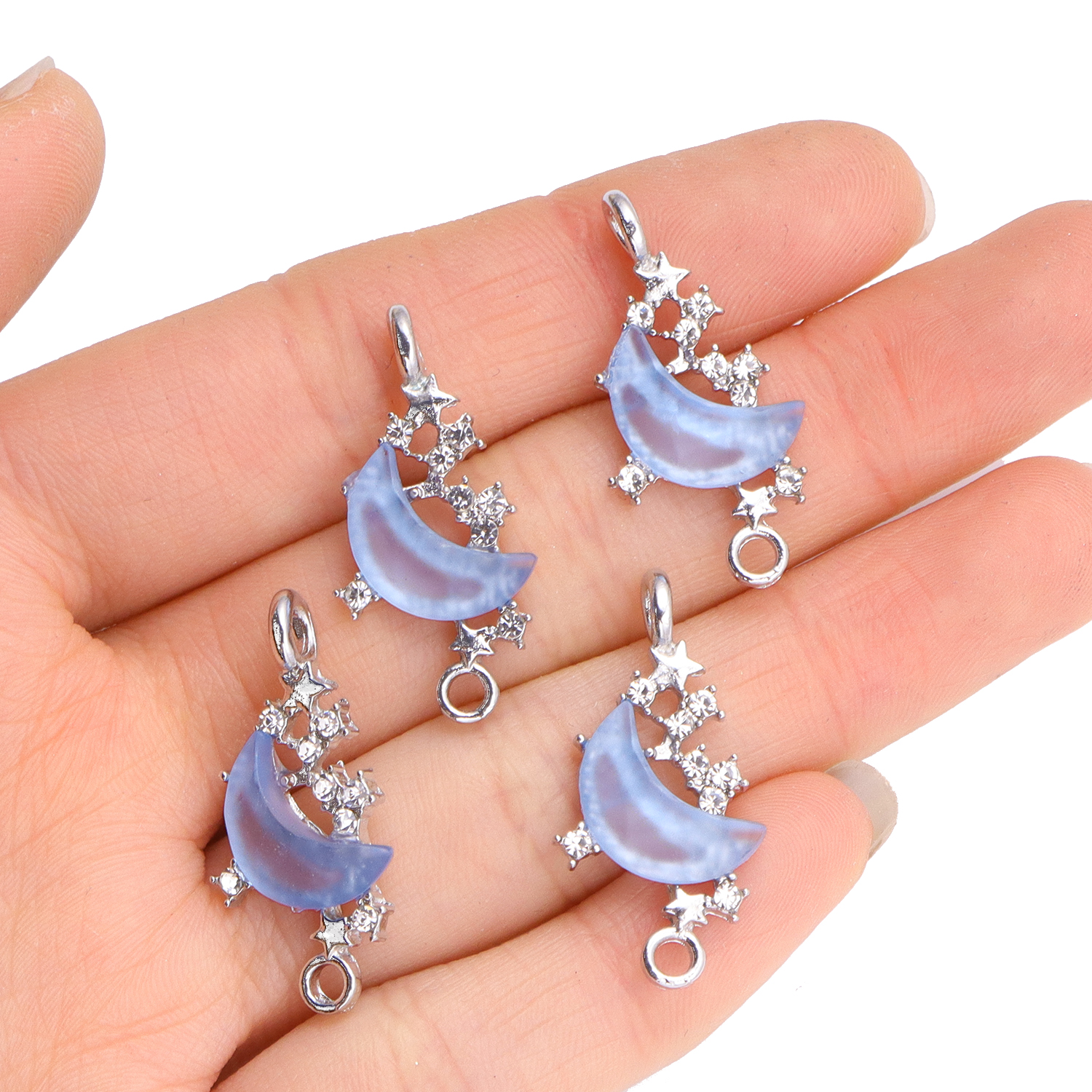 5Pcs New Moon Star Heart Charm - đánh giá và giá Y2K Tech Accessories