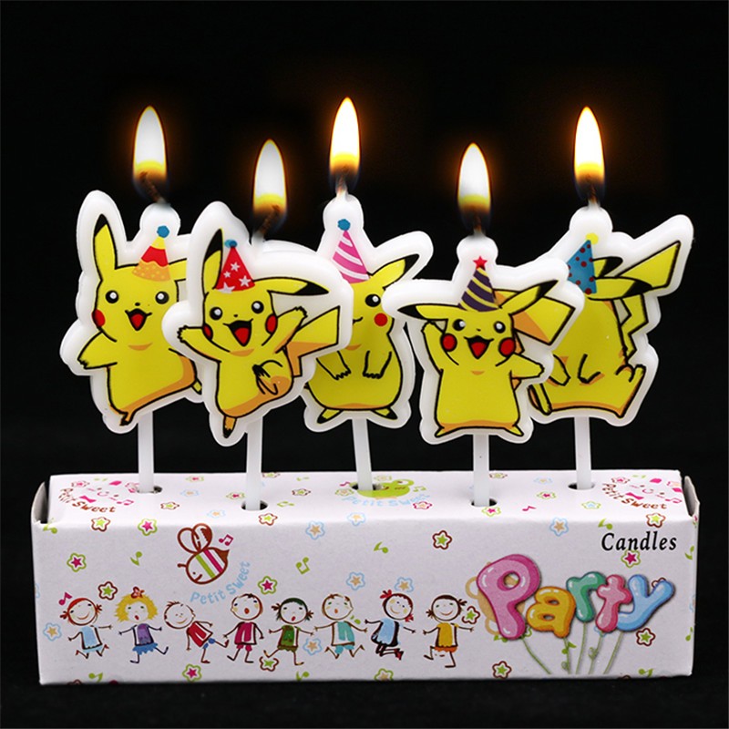 5pcs/lot Pokemon Birthday Cake - đánh giá và giá Tech Home Accessories