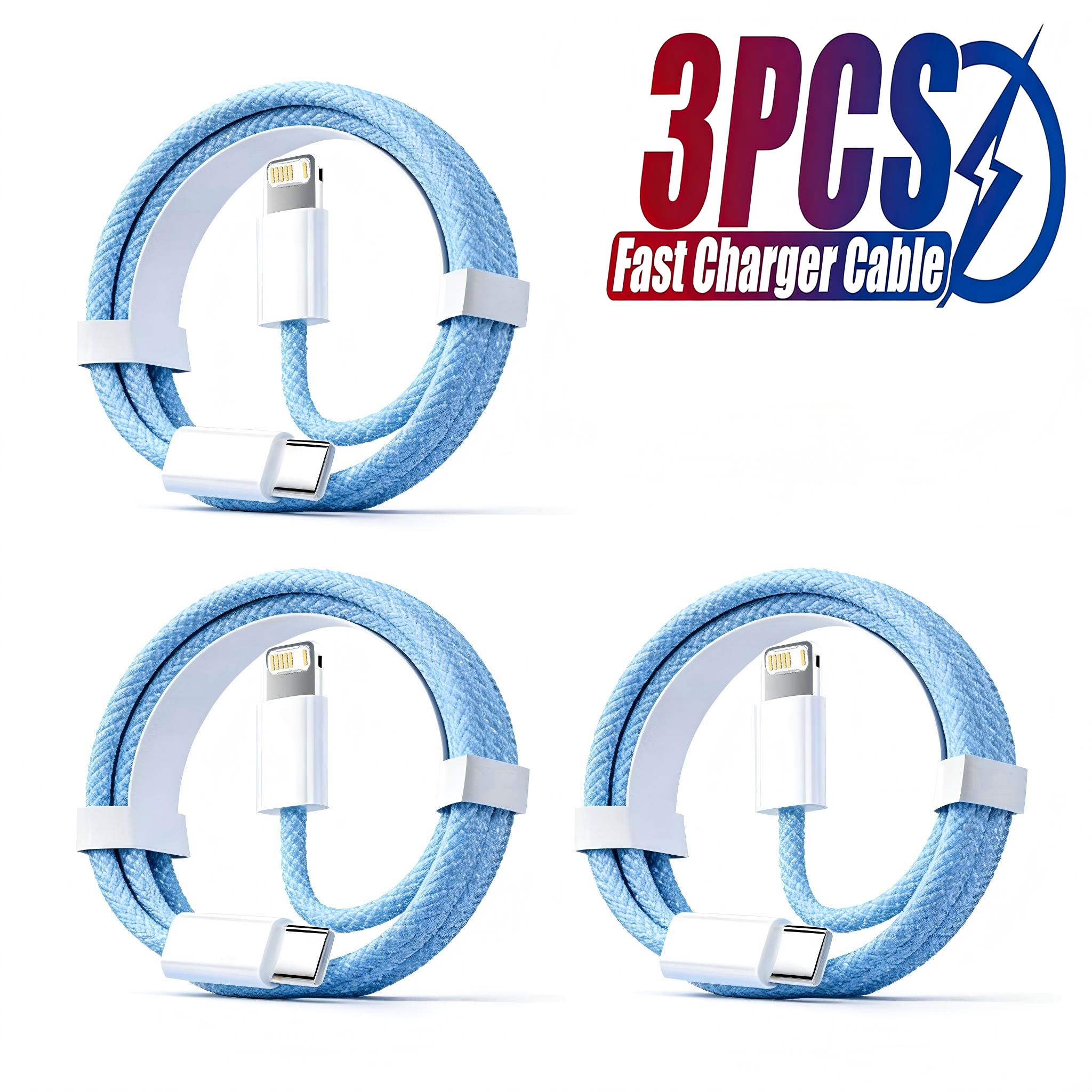 3PCS PD 30W USB Cable For iPho - đánh giá và giá Tech Accessories Apple