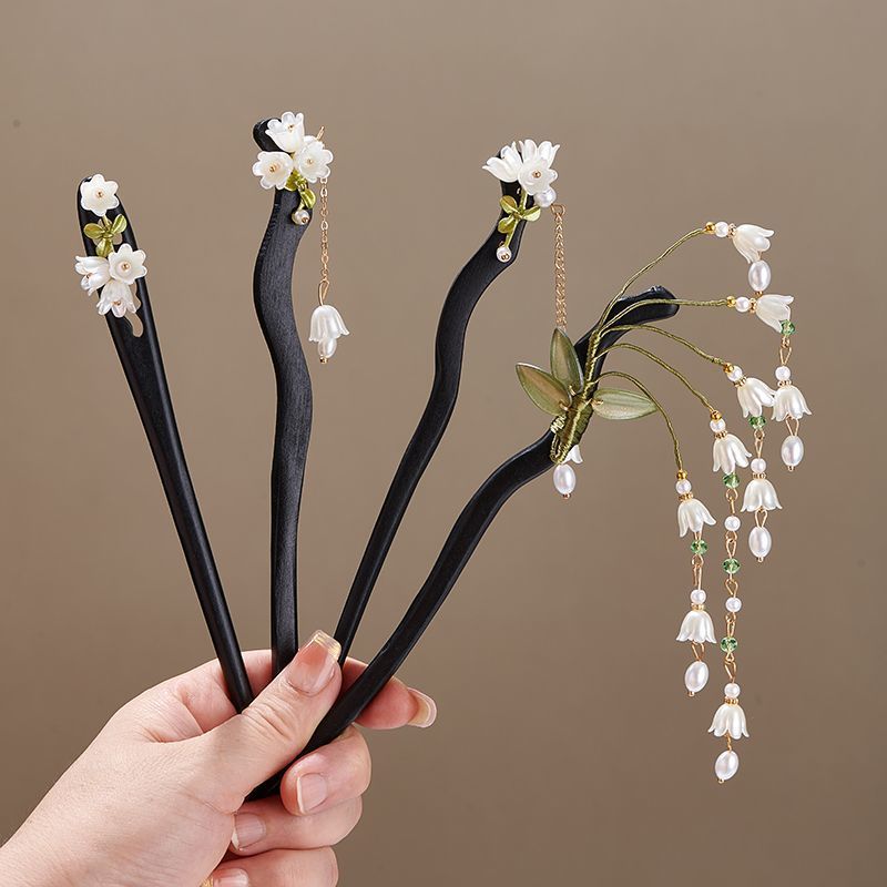 Wooden Flower Hairpin Vintage  - đánh giá và giá Tech Accessories For Women