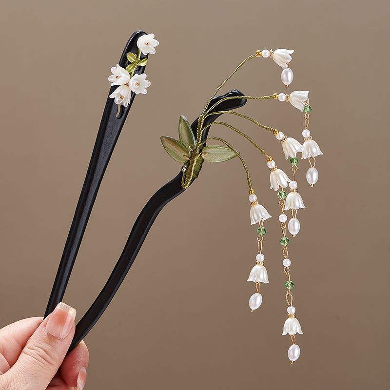 Wooden Flower Hairpin Vintage  - đánh giá và giá Tech Accessories For Women