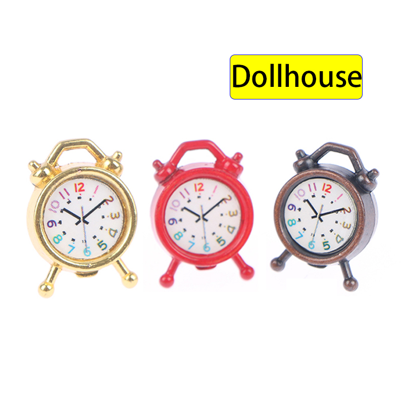 1PC 1:12 Scale Alarm Clock Dol - đánh giá và giá Tech Home Accessories