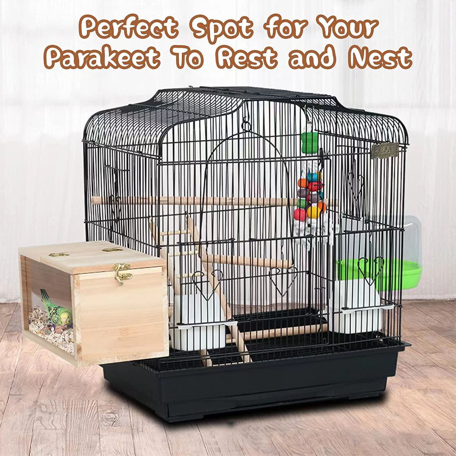 Transparent Wooden Bird House  - đánh giá và giá Tech House Accessories