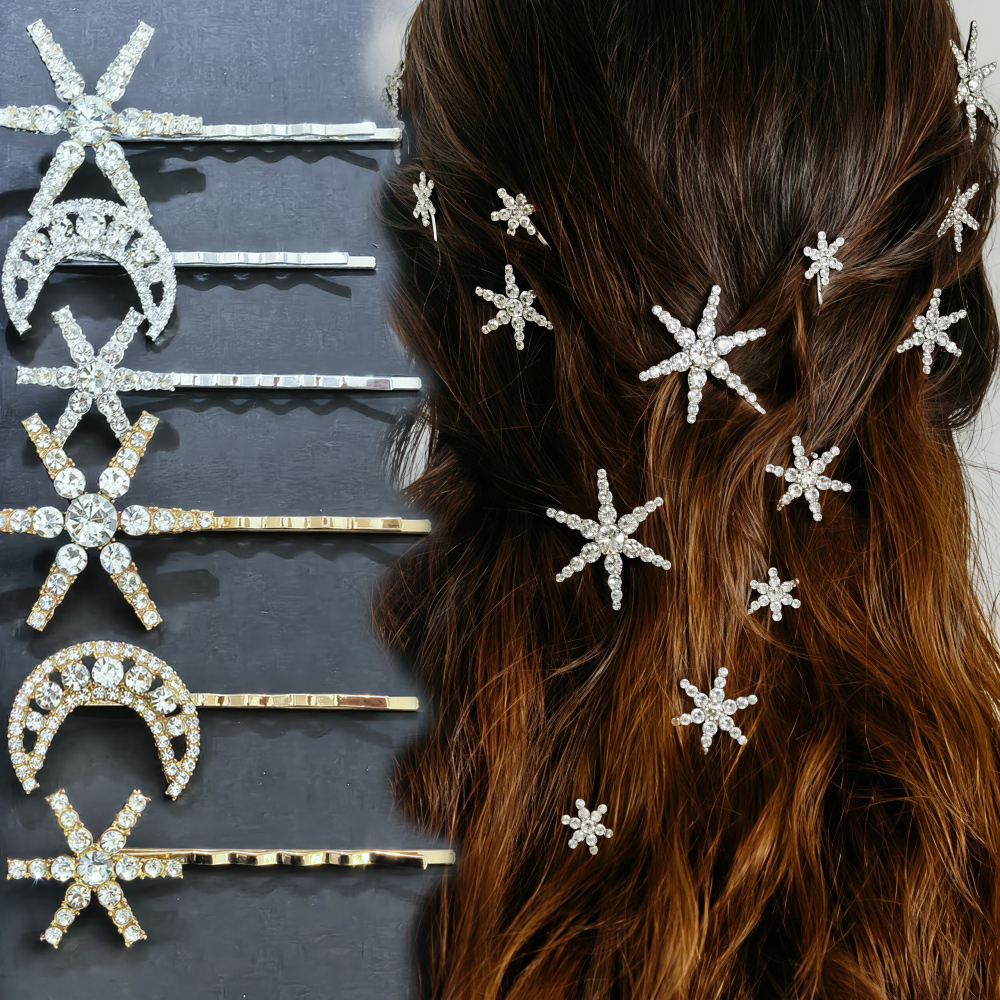 3/4 pcs set Crystal Star Hairp - đánh giá và giá Tech Accessories For Women