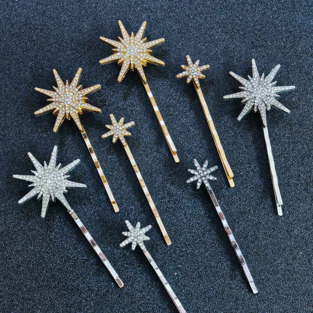 3/4 pcs set Crystal Star Hairp - đánh giá và giá Tech Accessories For Women