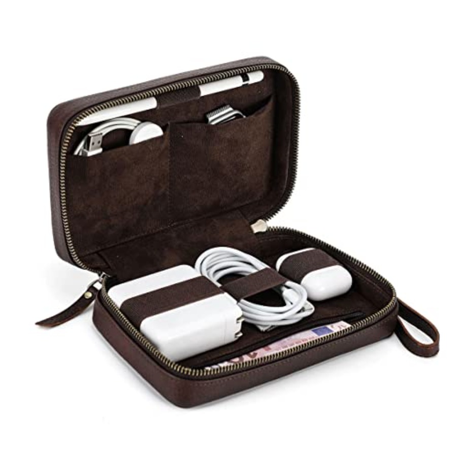Full Grain Leather Electronic  - đánh giá và giá Tech Accessories Case