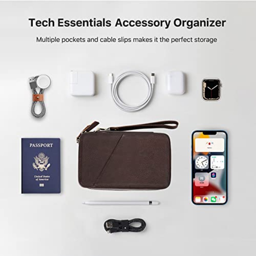 Full Grain Leather Electronic  - đánh giá và giá Tech Accessories Case