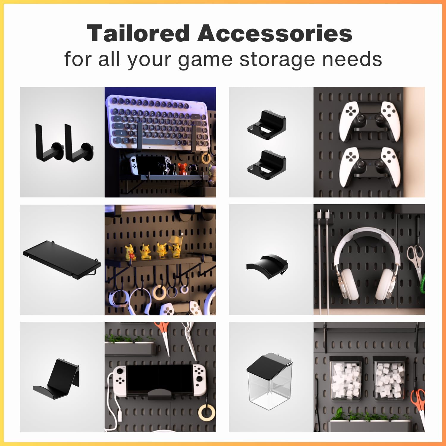 33x22 Inch Black Peg Board Org - đánh giá và giá Tech Accessories Images