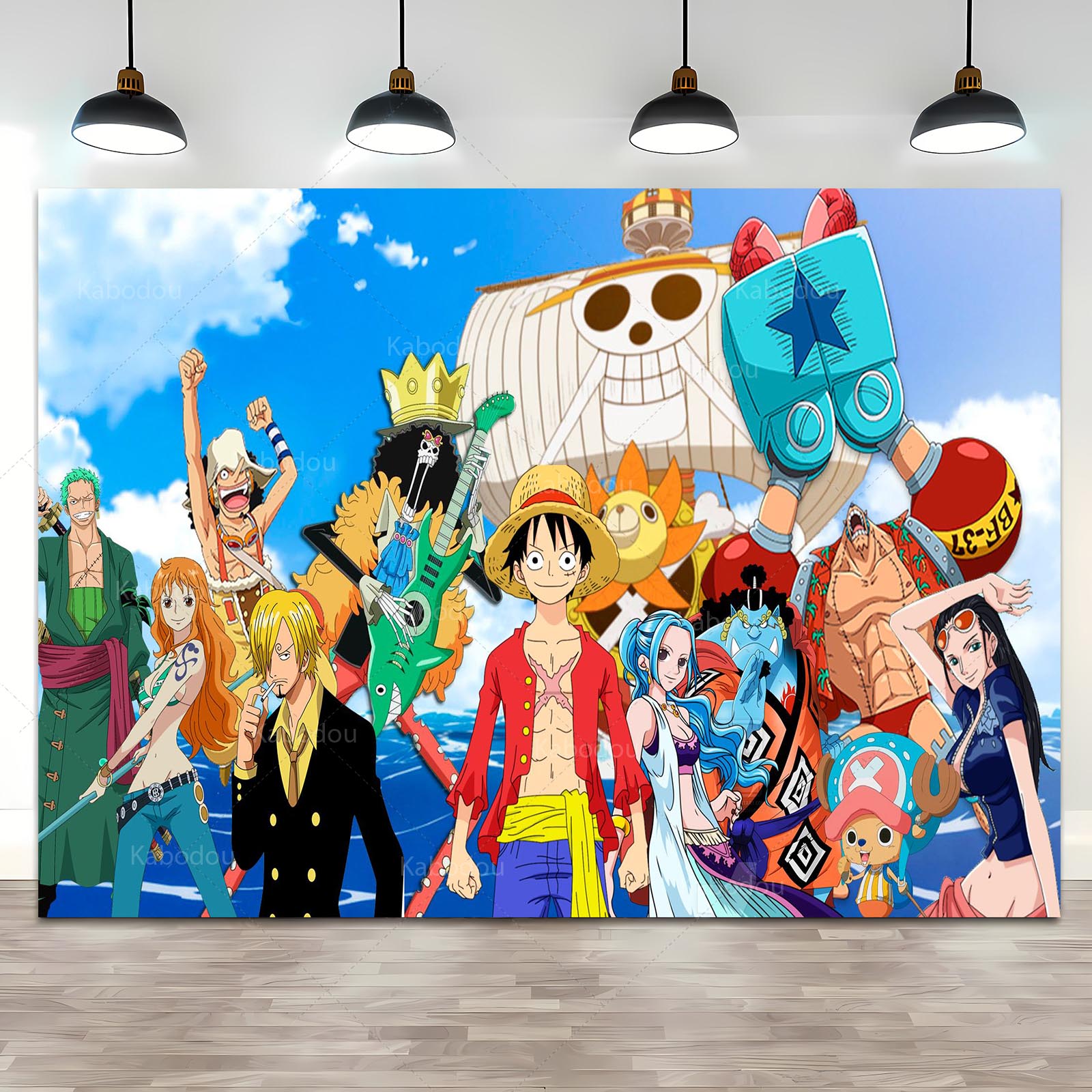 Anime One Piece Luffy Backdrop - đánh giá và giá Tech Home Accessories