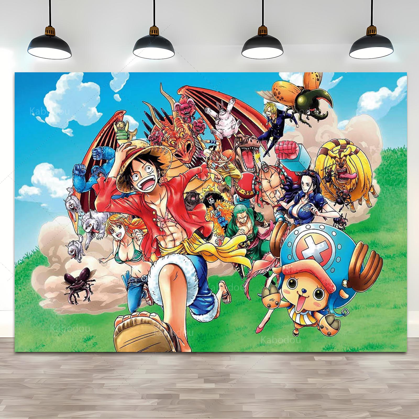 Anime One Piece Luffy Backdrop - đánh giá và giá Tech Home Accessories