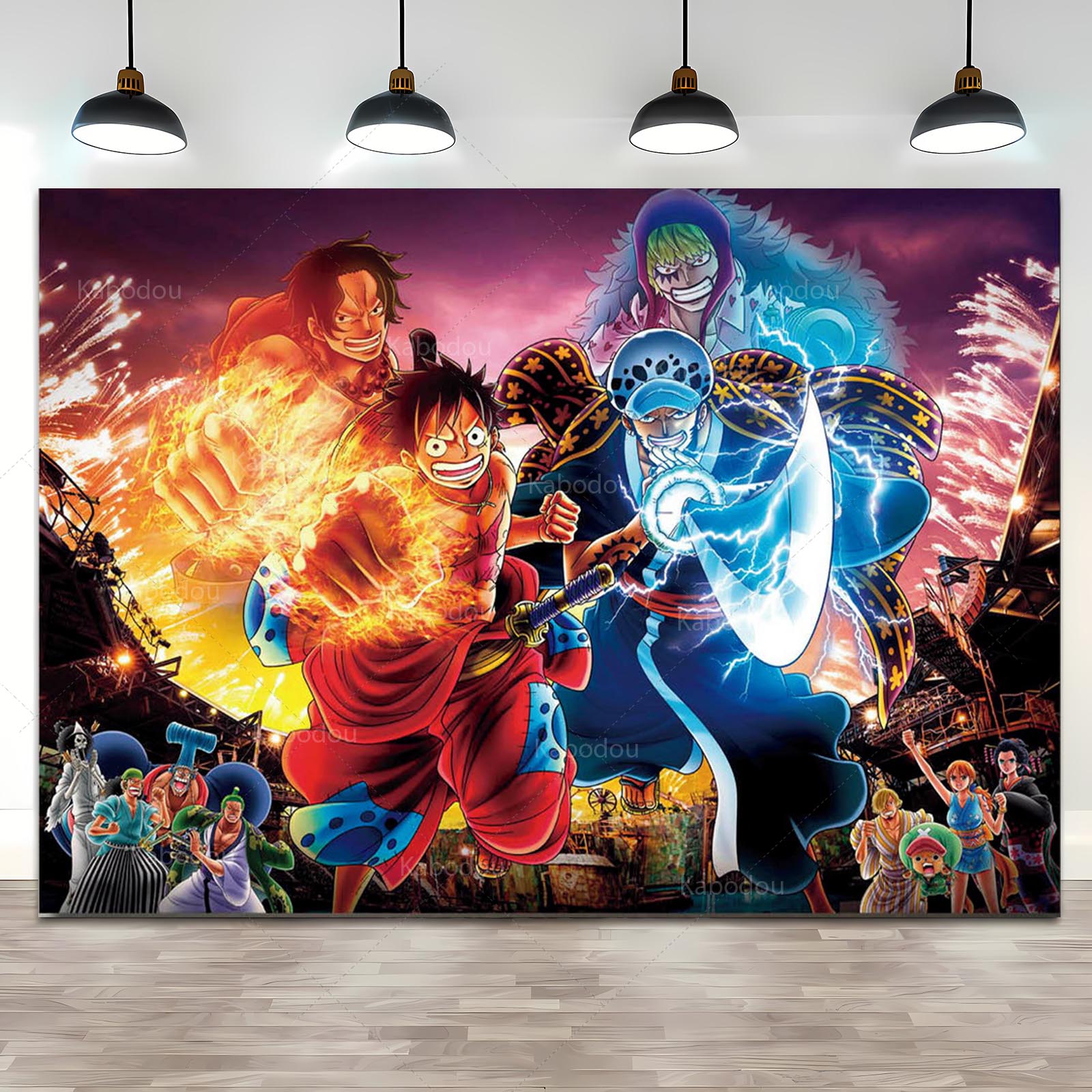 Anime One Piece Luffy Backdrop - đánh giá và giá Tech Home Accessories