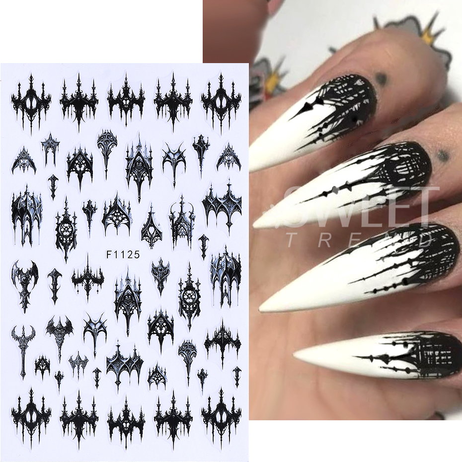 7/8pcs 3D Gothic Black Hallowe - đánh giá và giá Y2K Tech Accessories