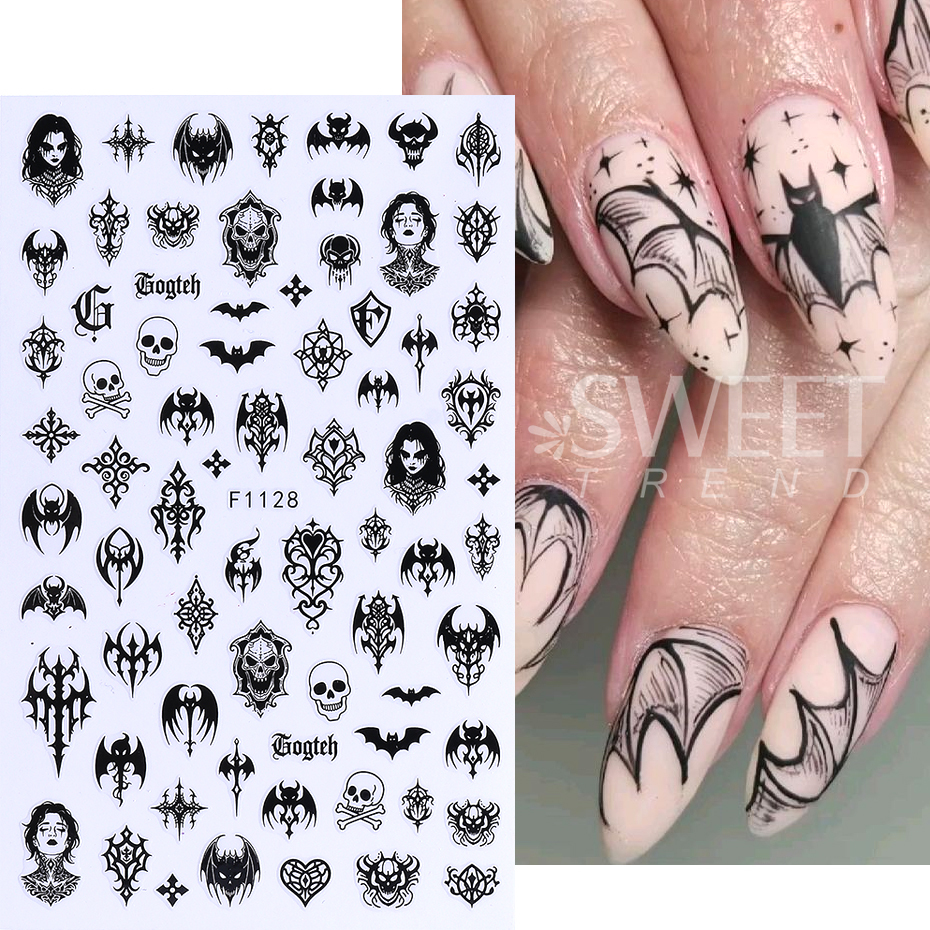 7/8pcs 3D Gothic Black Hallowe - đánh giá và giá Y2K Tech Accessories