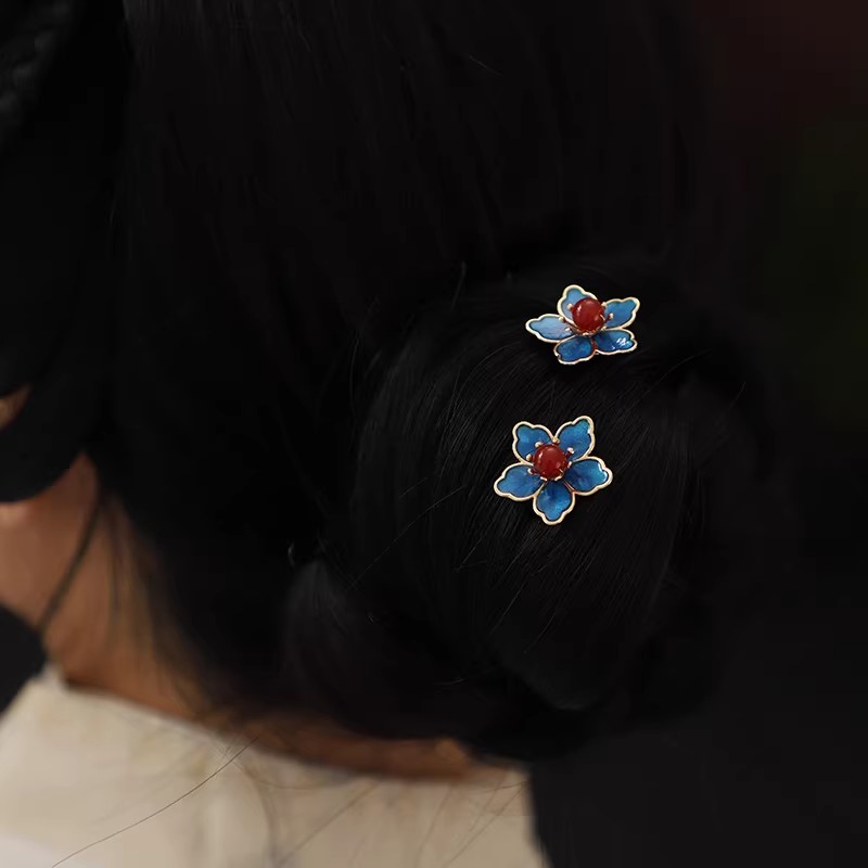 Blue Flower Ancient-Style Hanf - đánh giá và giá Tech Accessories For Women