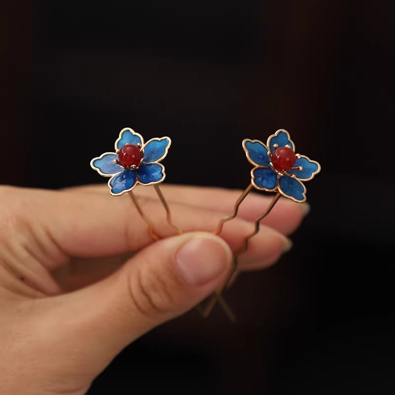 Blue Flower Ancient-Style Hanf - đánh giá và giá Tech Accessories For Women