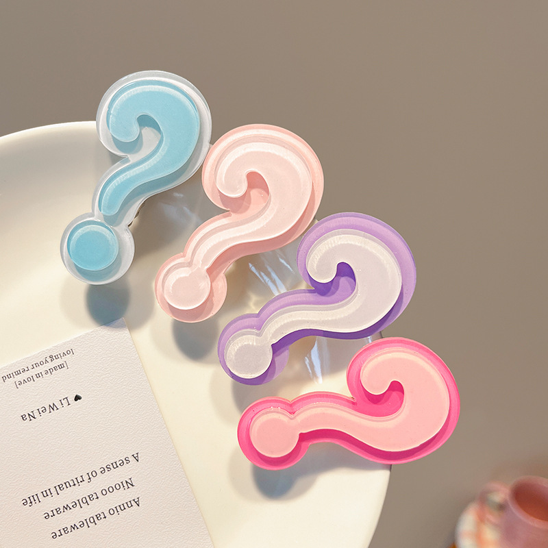 4Pcs Cute Question Mark Acryli - đánh giá và giá Y2K Tech Accessories