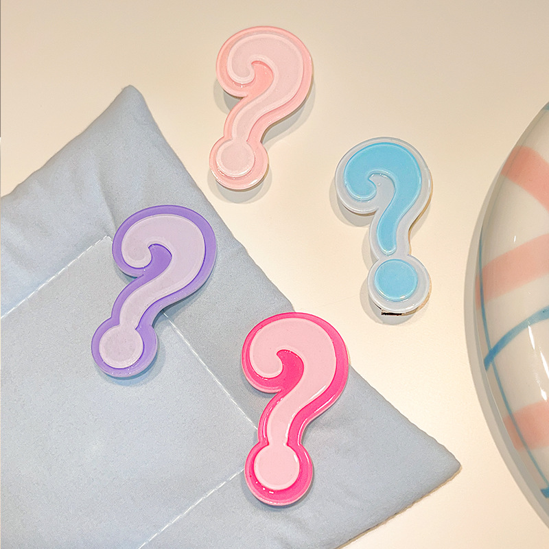 4Pcs Cute Question Mark Acryli - đánh giá và giá Y2K Tech Accessories