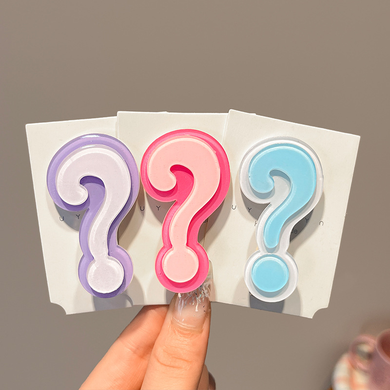 4Pcs Cute Question Mark Acryli - đánh giá và giá Y2K Tech Accessories